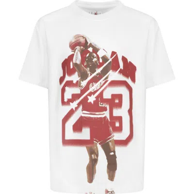 Jordan Kids' 40th Anniversary Cotton Graphic T-shirt In Sail
