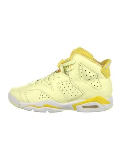 Pre-owned Jordan Babies' Kids' 6 Retro Dynamic Yellow Floral (gs) Sneakers