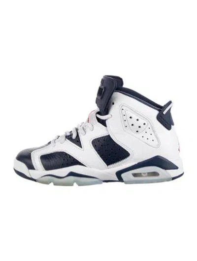 Pre-owned Jordan Kids' 6 Retro Olympic Mid-top Sneakers In Blue
