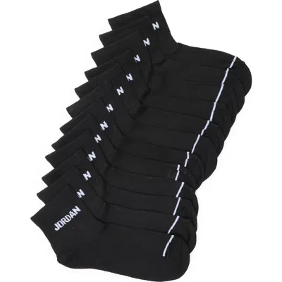 Jordan Kids' 6-pack Ankle Socks In Black