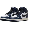 Jordan Nike Kids' Air  1 Retro High Og Basketball Sneaker In Navy/black/white