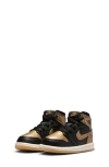 Jordan Nike Kids' Air  1 Retro High Og Basketball Sneaker In Black/metallic Gold/sail