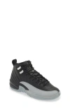 Jordan Kids' Air  12 Retro Basketball Shoe In Black/white/grey