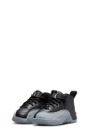 Jordan Kids' Boys  Retro 12 In Black/white/grey