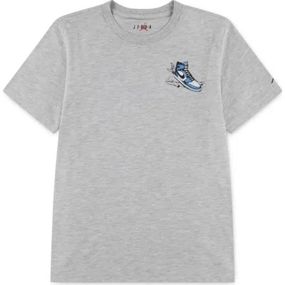 Jordan Kids' Air  Has Landed Graphic T-shirt In Gray