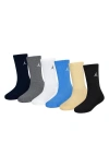 Jordan Everyday Essentials Big Kids' Crew Socks (6 Pairs) In Obsidian