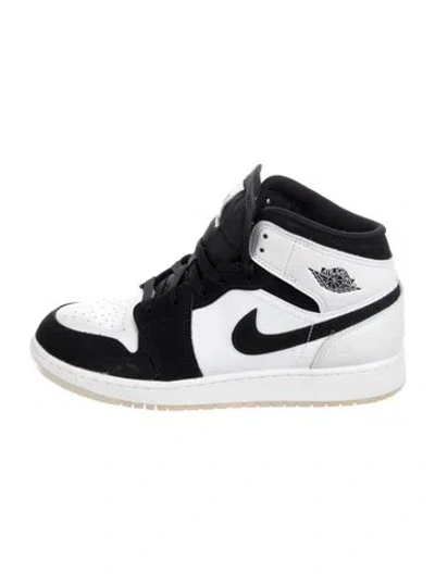 Pre-owned Jordan Kids Boys'  1 Mid Diamond Shorts In Black/white