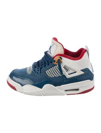 Pre-owned Jordan Kids' Boys' Patterned High-top Sneakers In Blue