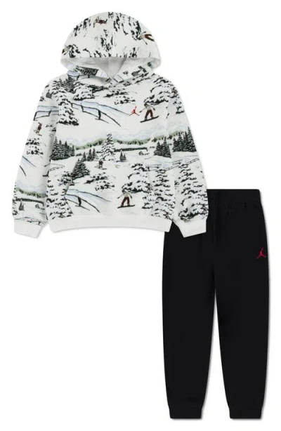 JORDAN JORDAN KIDS' BROOKLYN FLEECE HOLIDAY HOODIE & JOGGERS SET
