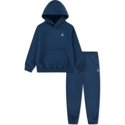 Jordan Kids' Brooklyn Fleece Hoodie & Sweatpants Set In Blue