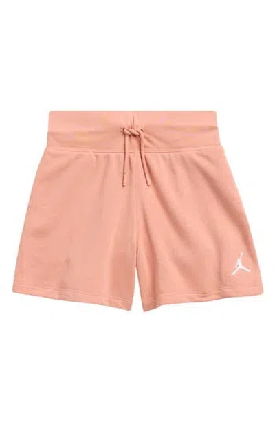 Jordan Kids' Brooklyn Fleece Pull-on Shorts In Orange