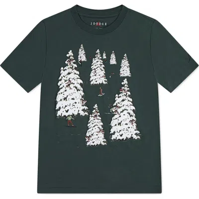 Jordan Kids' Brooklyn Winterland Graphic T-shirt In Green