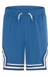 Jordan Kids' Dri-fit Air Diamond Mesh Basketball Shorts In Industrial Blue