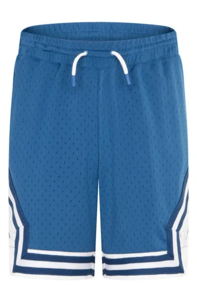Jordan Kids' Dri-fit Air Diamond Mesh Basketball Shorts In Blue