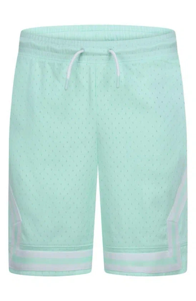 Jordan Kids' Dri-fit Air Diamond Mesh Basketball Shorts In Mint Foam