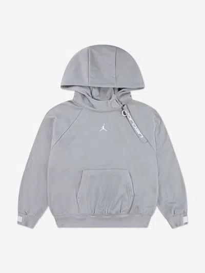 Jordan Kids Ease Fleece Hoodie In Gray
