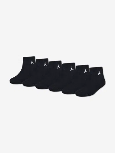Jordan Kids Everyday Essentials 6 Pack Socks Set In Black