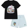 Jordan Flight Essentials Little Kids' Summer Pack 2-piece Shorts Set In Glacier Blue