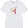 Jordan Boys' Mj Flt Goat Short Sleeved Crewneck Tee - Big Kid In White