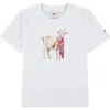 Jordan Boys' Mj Flt Goat Short Sleeved Crewneck Tee - Big Kid In White