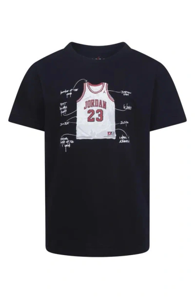 Jordan Kids' Big Boys The Jersey Printed Crewneck T-shirt In Black