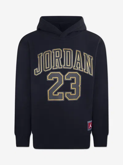 Jordan Kids Hbr Fleece Po Hoodie In Black