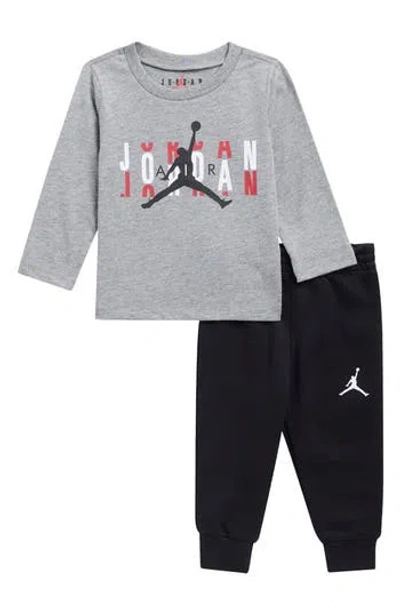 Jordan Babies'  Kids' High Brand Scramble T-shirt & Joggers Set In Gray