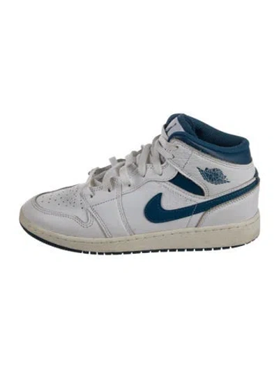 Pre-owned Jordan Babies' Kids High Top Sneaker In Blue/white