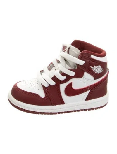 Pre-owned Jordan Babies' Kids High Top Sneaker In Burgundy/white