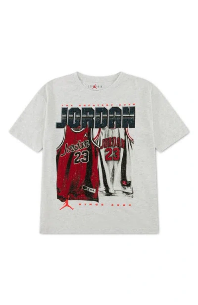 Jordan Boys' Home And Away Tee - Big Kid In Gray