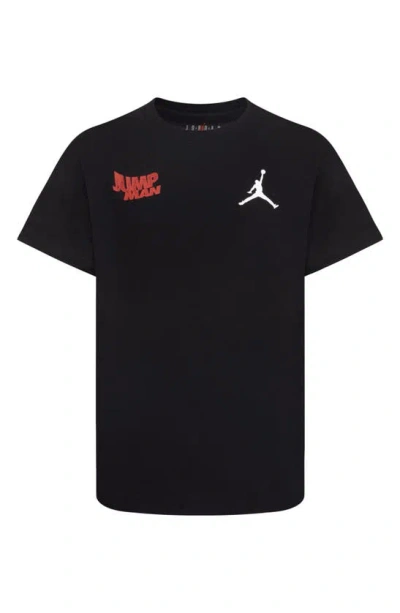 Jordan Wavy Motion Big Kids' Jumpman T-shirt In Black