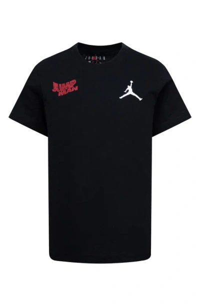 Jordan Kids' Jdb Wavy Motion Jumpman Graphic T-shirt In Black