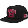 Jordan Kids' Jersey Flat Brim Adjustable Hat In Black