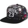 Jordan Kids' Jersey Flat Brim Adjustable Hat In White