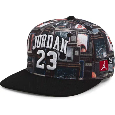 Jordan Kids' Jersey Flat Brim Adjustable Hat In White