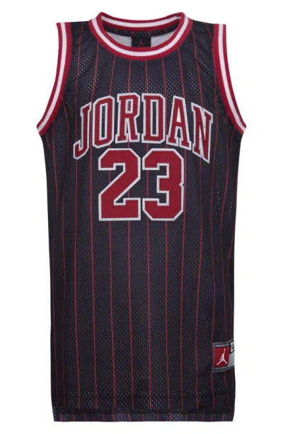 Jordan 23 Striped Jersey Big Kids Top In Black