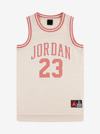 Jordan Kids  23 Jersey In Beige