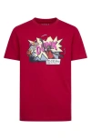 Jordan Little Boys Air Comics Dunk Short-sleeve Graphic T-shirt In Gym Red