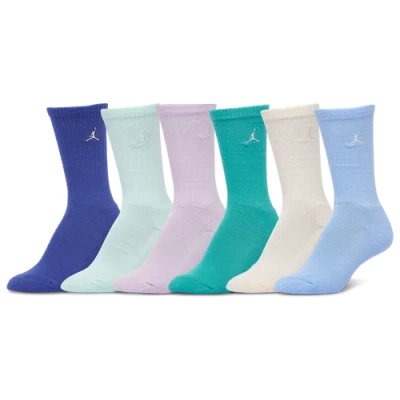 Jordan Kids  Everyday Essential 6pk Crew Socks In Multi
