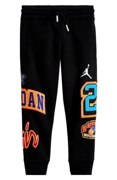 Jordan Kids'  Fleece Sweatpants In Black
