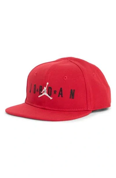 Jordan Kids'  Jumpman Air Flat Brim Adjustable Hat In Red