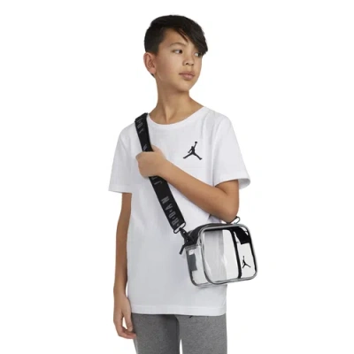 Jordan Kids  Stadium Bag In Clear/black