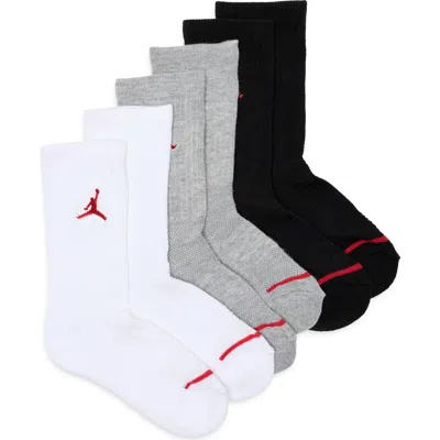 Jordan Kids' Jumpman 3-pack Crew Socks In Black