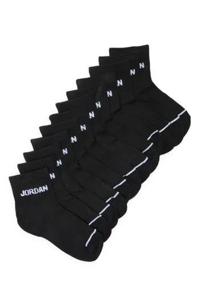 Jordan Kids' Jumpman 6-pack Ankle Socks In Black