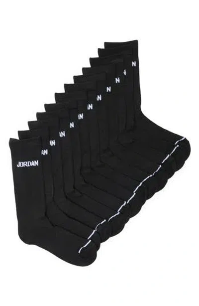 Jordan Kids' Jumpman 6-pack Ankle Socks In Black