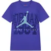 Jordan Kids' Jumpman Paint Splatter Logo Graphic T-shirt In Purple