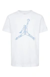 Jordan Kids' Jumpman Plaid Graphic T-shirt In White