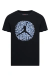 Jordan Poolside Jumpman Little Kids' Graphic T-shirt In Black