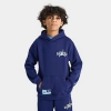 Jordan Kids Jumpman Stamp Pullover Hoodie In Blue