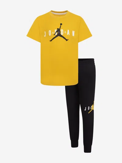 Jordan Babies' Kids Jumpman Sustainable Trouser Set In Yellow